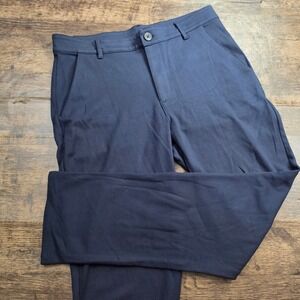 TRUE CLASSIC Chino Pants Mens 32 Navy Blue Stretch Performance Trousers